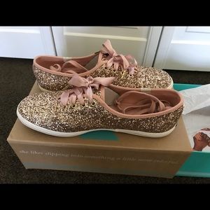 Kate spare Glitter Keds Rose Gold